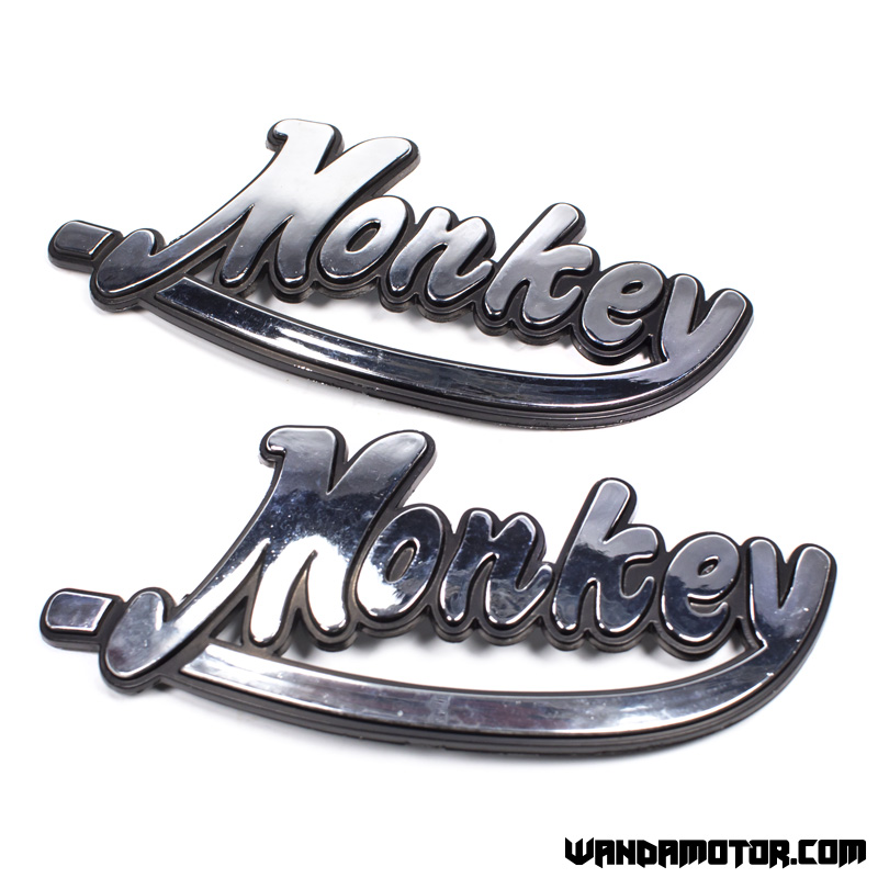 Monkey silver decorations 2pcs